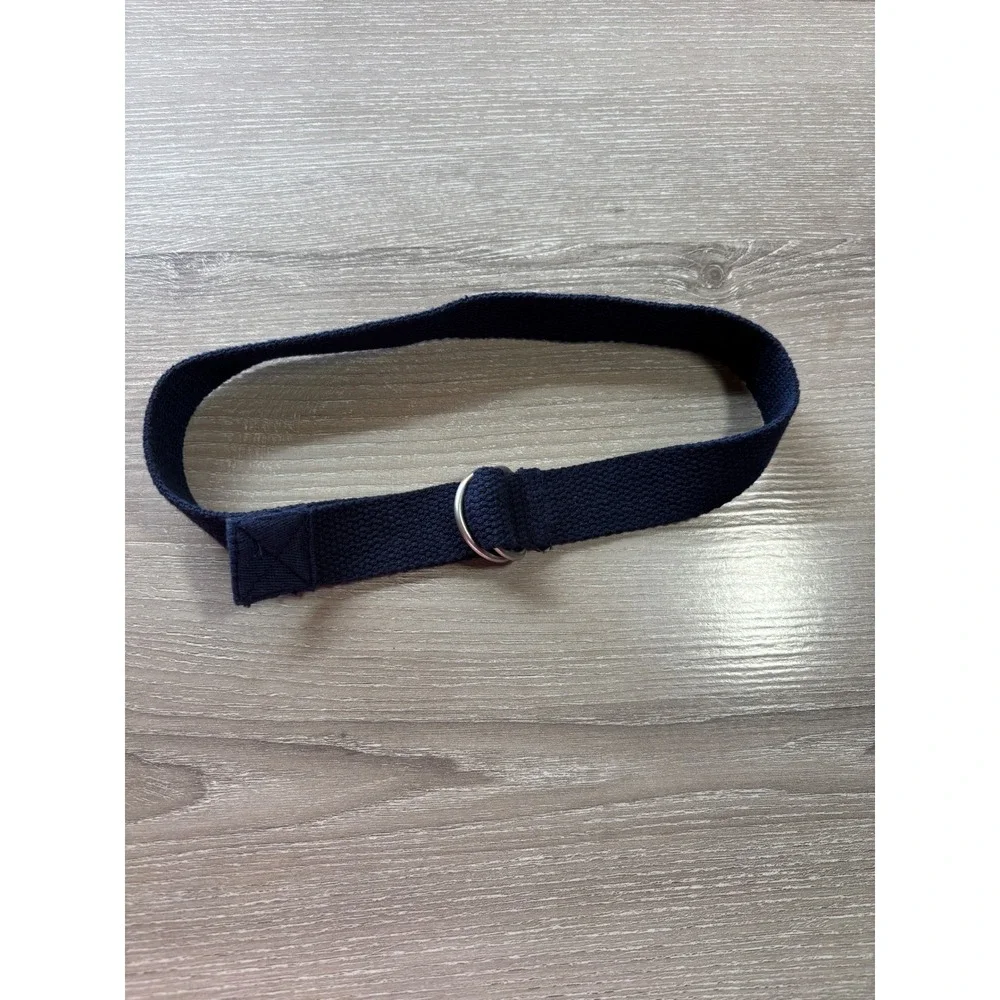 Ralph Lauren Toddler Boys Navy Blue Cotton Webbed D-Ring Belt 24M School Formal